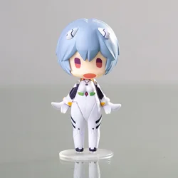 Evangelion Anime Character Figurine - Kawaii Car Decoration Collectible Toy Gift - 10cm (Ayanami Rei A)