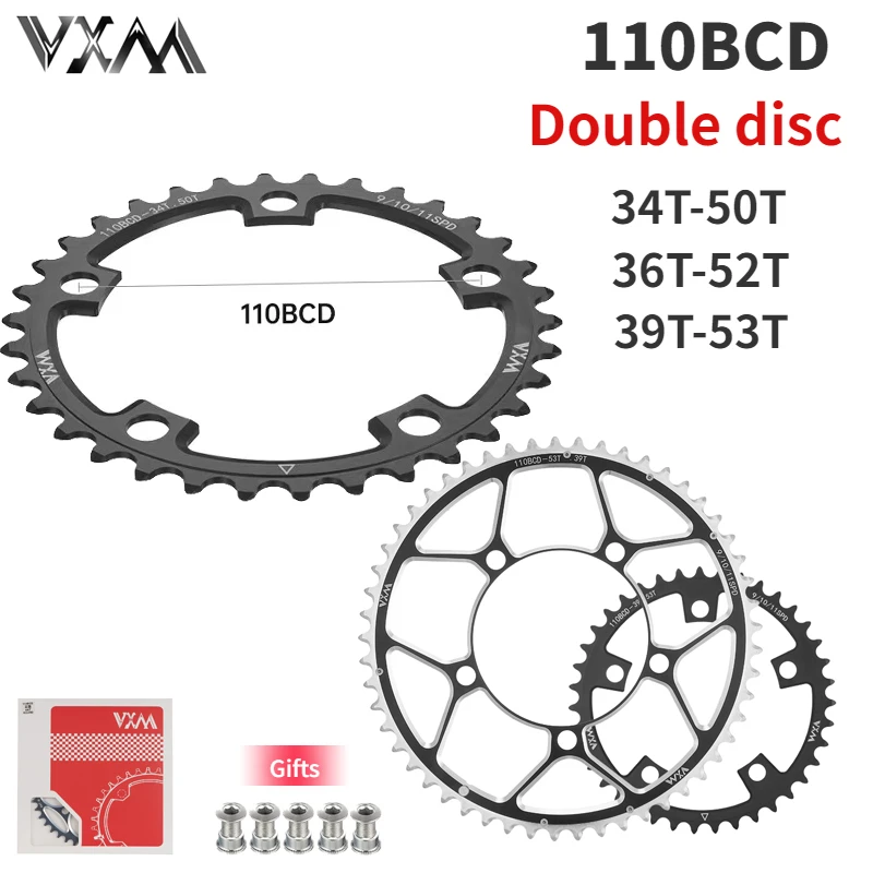 VXM110BCDRoadBikeChainring5034T5236T5339T5BoltChainring