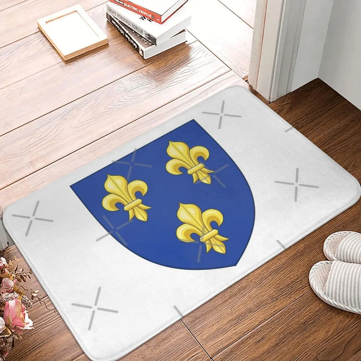 

Blason France Moderne French Royal Golden 40x60cm Carpet Polyester Floor Mats Popular Bathroom Home Decor