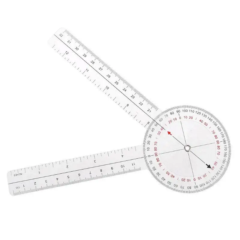 13inch 33cm Goniometer Medical Joint Ruler Calibrated Orthopedics Angle Rule Spinal Finger Angle Ruler Protractor digital angle protractor angle measuring tool angle protractor