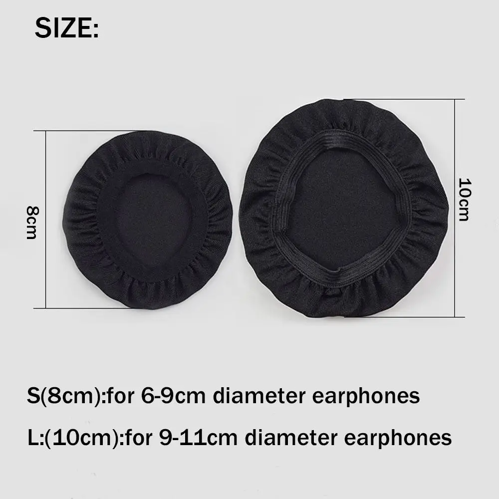 4 PCS Breathable Elastic Earpad Covers Stretchable Washable Headphone Covers Dust Proof Earpad Covers Headphones Protective