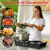 Techwood ES-3203 Hot Plate Electric Double Burner 1800W for Cooking with Adjustable Temperature & Stay Cool Handles 3