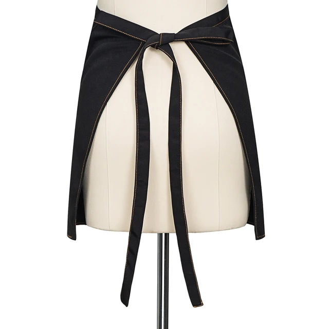 맞춤형 로고와 사용자 정의 텍스트로 개인화할 수 있는 세련되고 실용적인 캔버스 앞치마