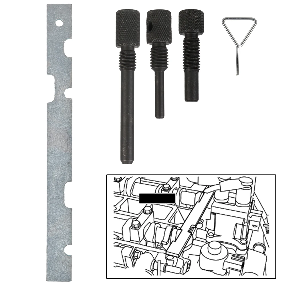 

For Ford C-MAX Cougar Fiesta for Mazda For Volvo 5pcs Car Engine Camshaft Timing Locking Repair Tool Kit Crank Locking Setting