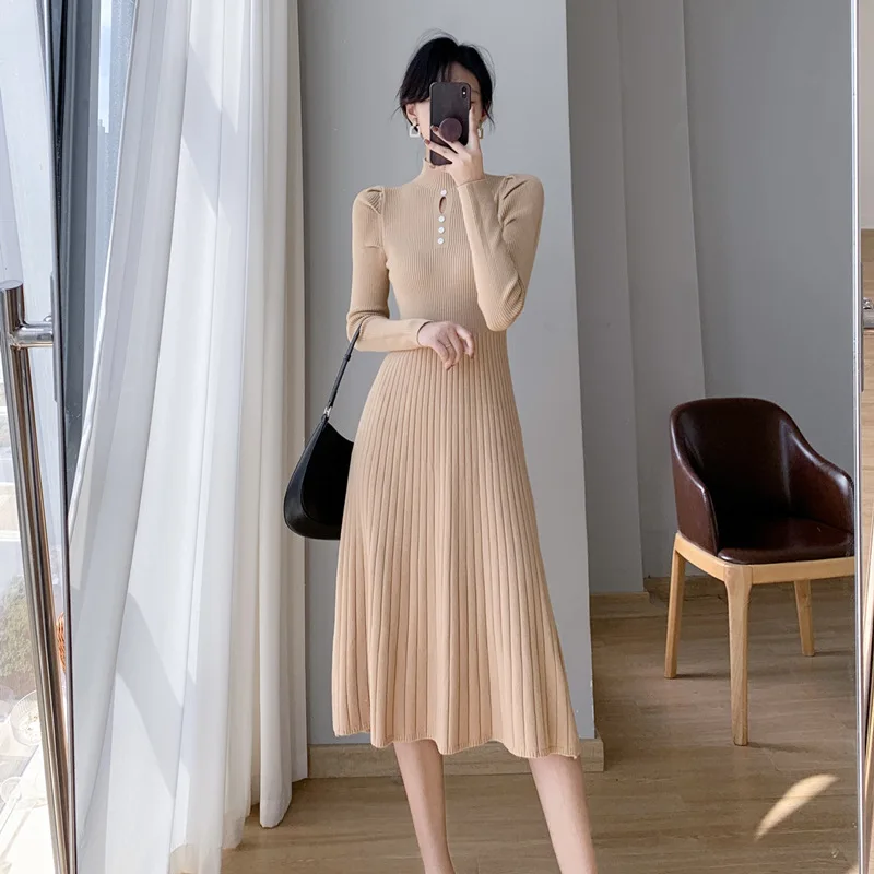 

Vintage Maxi Dresses for Women Party Long Sleeve O-neck Mermaid Dress Elegant Fashion Ladies Vestidos Femme Autumn 2023 R144