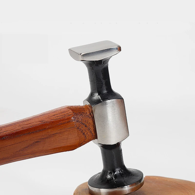 Leather Mallet Hammer Cobbler Hammer Carbon Steel Double Head Smooth Chasing Professional Leather Maul Tools