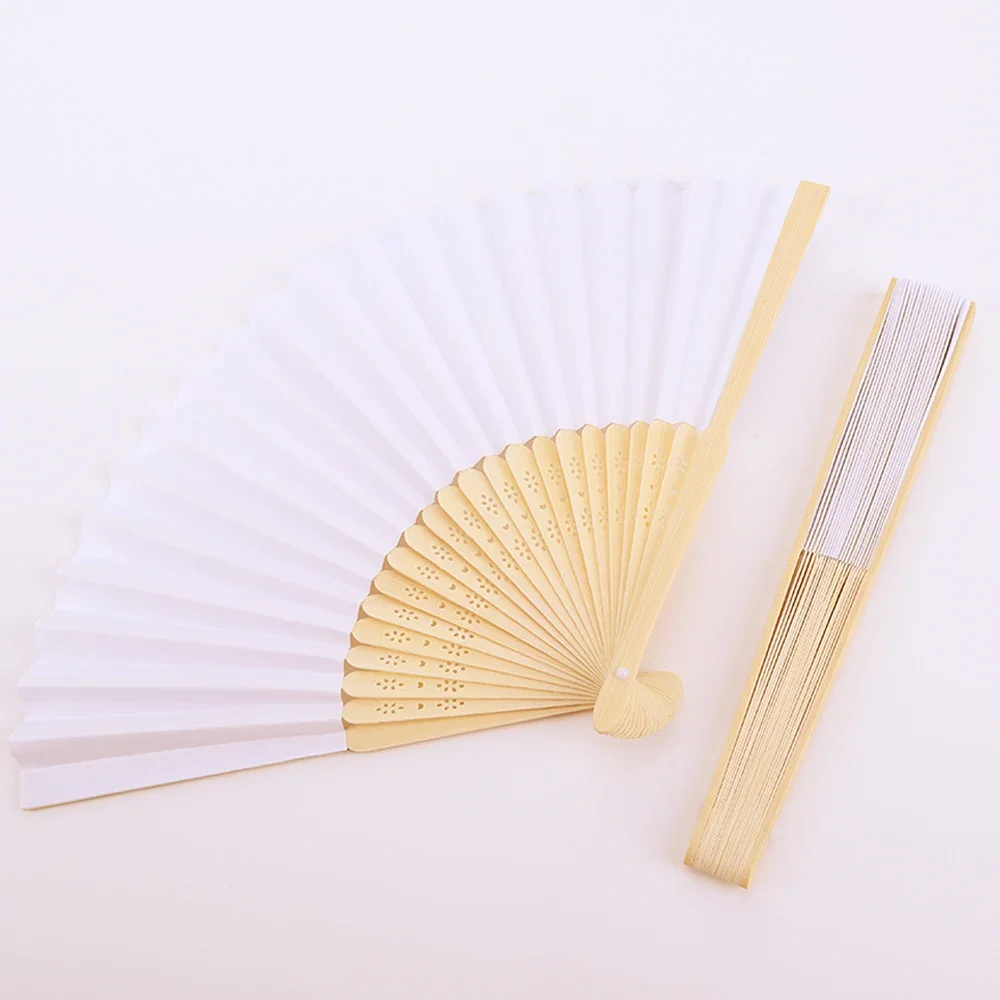 Bulk Custom Bamboo Wedding Fans Eco-Friendly Handmade Folding Fan Decor for Events DIY Party Favors & Personalized Craft Supplie