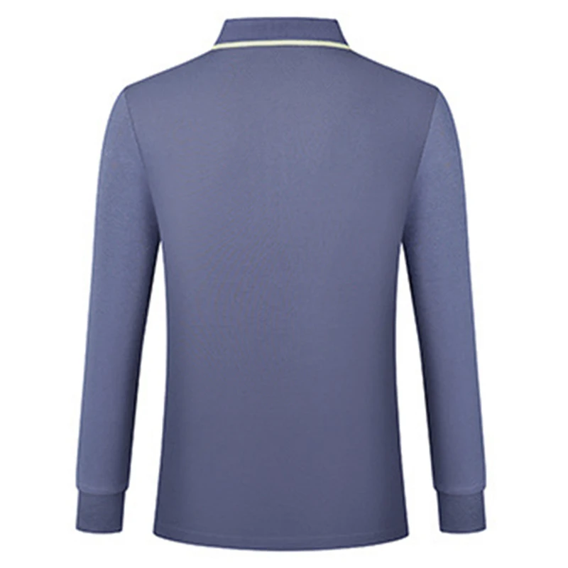 2025 Wool Silk Cotton Men's Long Sleeve Polo Shirts For Men Clothing Polo Shirt Luxury Men Spring Autumn Shirts Polo T Shirt Man