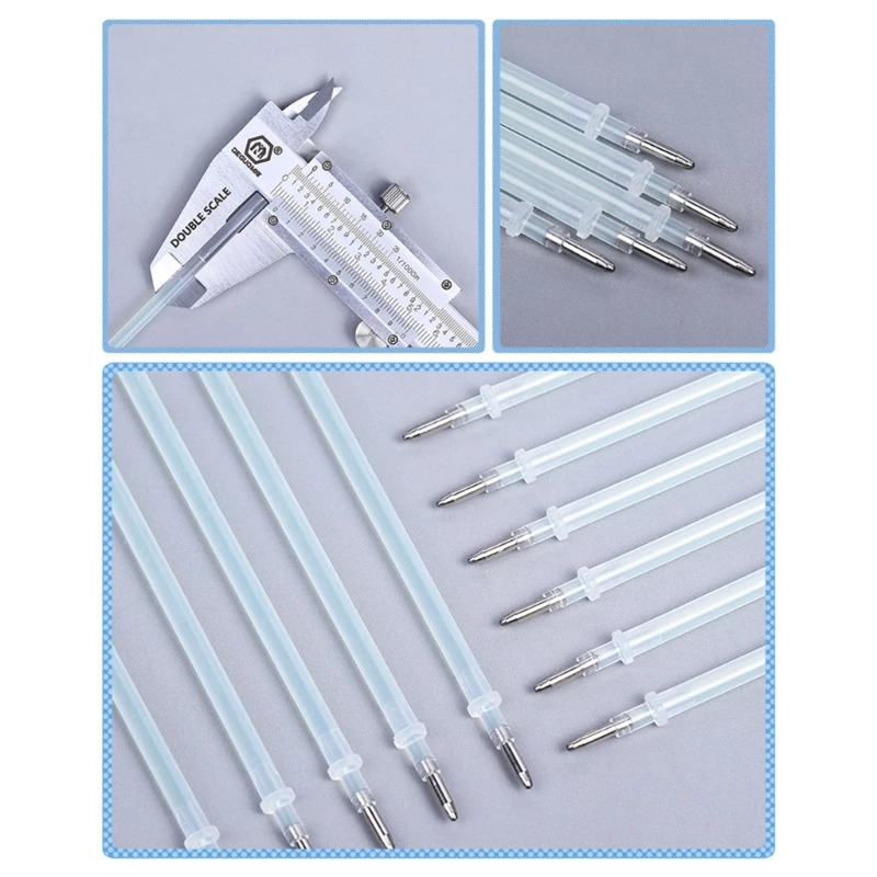 20/50/100x Invisible Leather Marking Refills UV Invisible Pen Refills Fluorescent Fabric Marking for Sewing invisible ink pen
