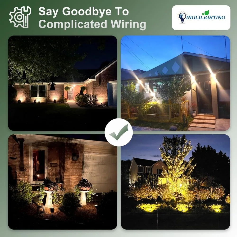 Waterproof Solar Lights Outdoor: IP65 Led Spot Light Decorations for Garden - 3 Lighting Modes Solar Powered for Yard 3