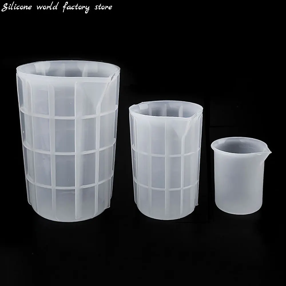 100/300/700ML Silicone Measuring Cup DIY Jewelry Making Tools Baking Tools Epoxy Resin Cup Mixed Silicone Measure Cup