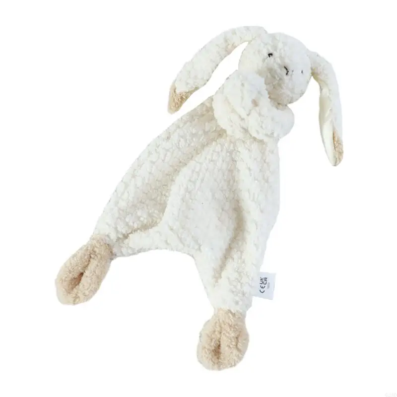 G2AD Baby Security Blanket Soft Stuffed Animal Soothing Toy Snuggle Toy Gifts for Newborn Boys Girls Lovey Rabbit For Baby Comforter Blanket Baby Crib Toy