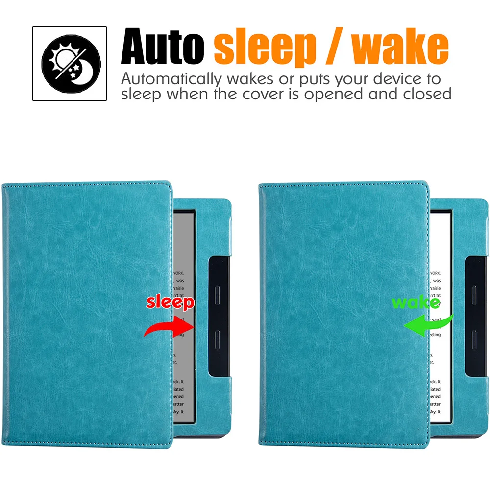 Stand Case para Kindle Oasis pu Capa de Couro com Alça de Mão Auto Dormir And Wake 10ª Geração e 9ª Geração - Imagem 5