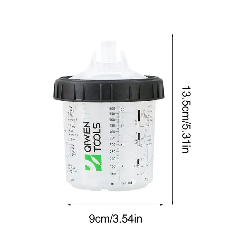 Automotive Paint Mixing Cups Car Painting Kit With Clear Scale Paint Tools & Equipment With 50 Cup & Lids System Spray Guns