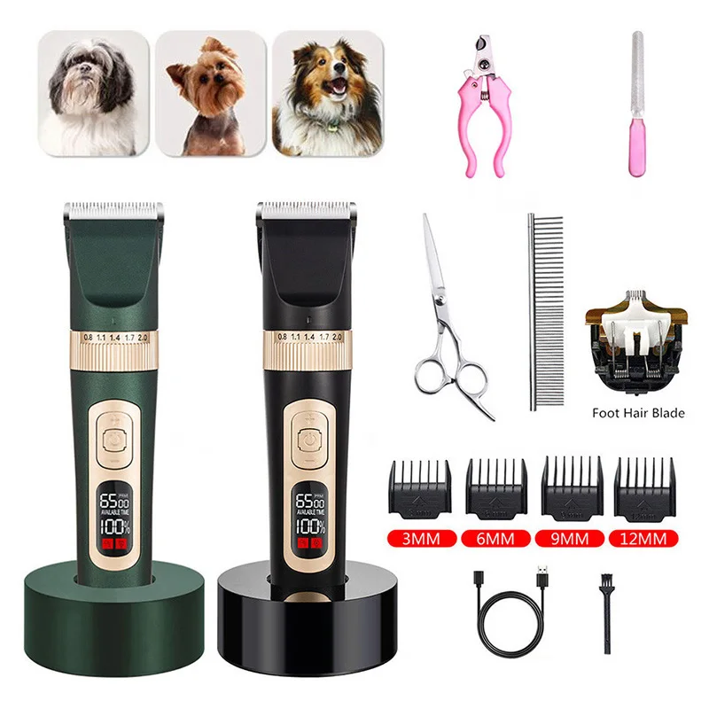 4 Speed Pet Clipper Rechargeable Grooming and Care Power Display Dogs Cat Hair Cutting Machine Professional hair trimmer pet clipper dog hair trimmer pet hair trimmer dog clipper