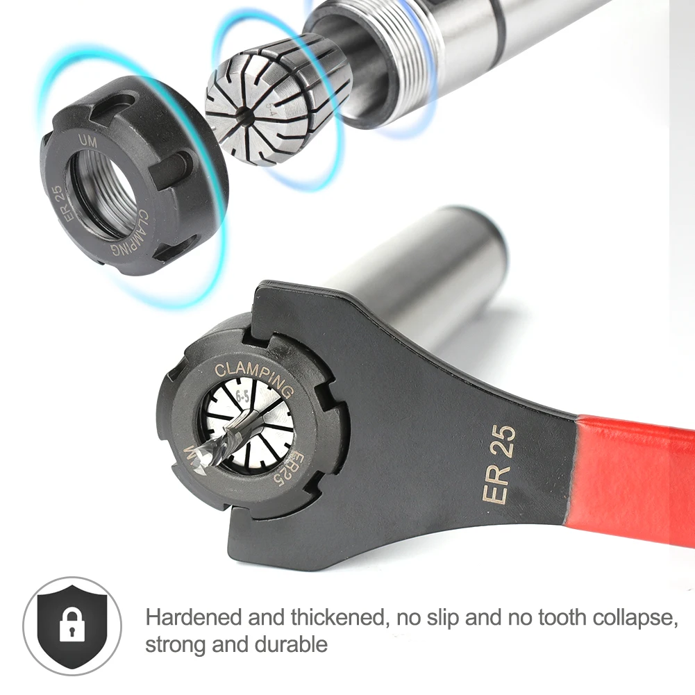 XCAN Tool Holder Wrench M Type UM Type ER Collet Chuck Nut Wrench 1pc ER11/ER16/ER20/ER25/ER32/ER40 CNC Milling Tool ER Spanner