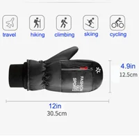 Winter Skiing Gloves Waterproof Snowboarding Touch Screen Thermal Thick Snow Windproof Gloves Men Women Snowmobile Warm Mittens 2