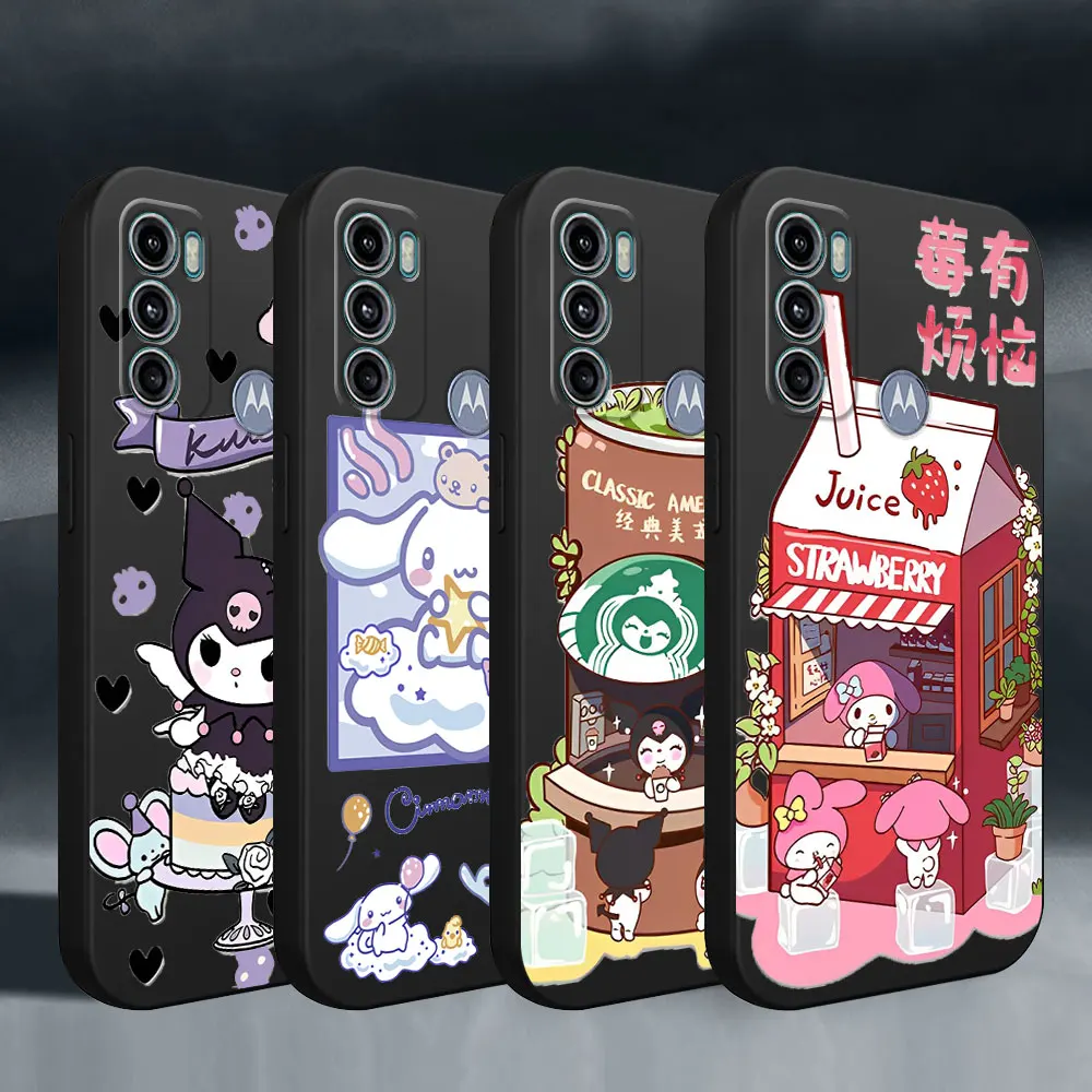 thumbnail image 1 of Sanrio Hello Kitty Cinnamoroll Case for Motorola Moto G31 G32 G60 G82 G8 G9 Power Lite G71 5G G30 G200 G52 G72 G50 G51 Cover, 1 of 4
