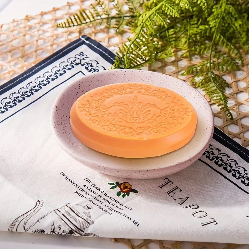 6-Cavity Oval Silicone Soap Mold Elegant Flower Design Non-Stick Easy Release For Diy Handmade Soaps Jelly And Baking