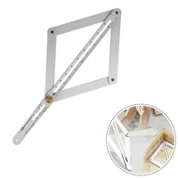 1 Pc Stainless Steel Protractor Corner Angle Finder Ceiling Artifact Tool Square Protractor Carpentry Building Measuring Tools 1