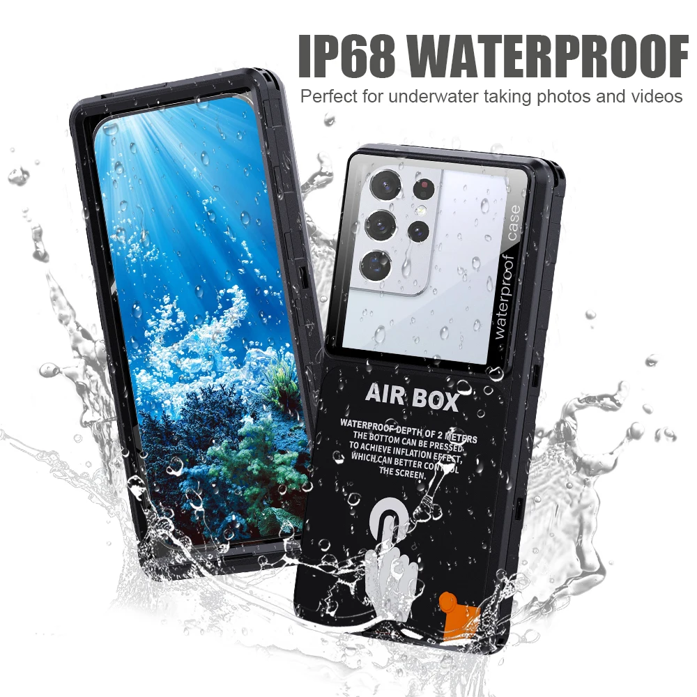 6.9-inch Waterproof Phone Case Shellbox Upgraded Universal Underwater Touch Screen Dustproof Drop proof IP68 Certified