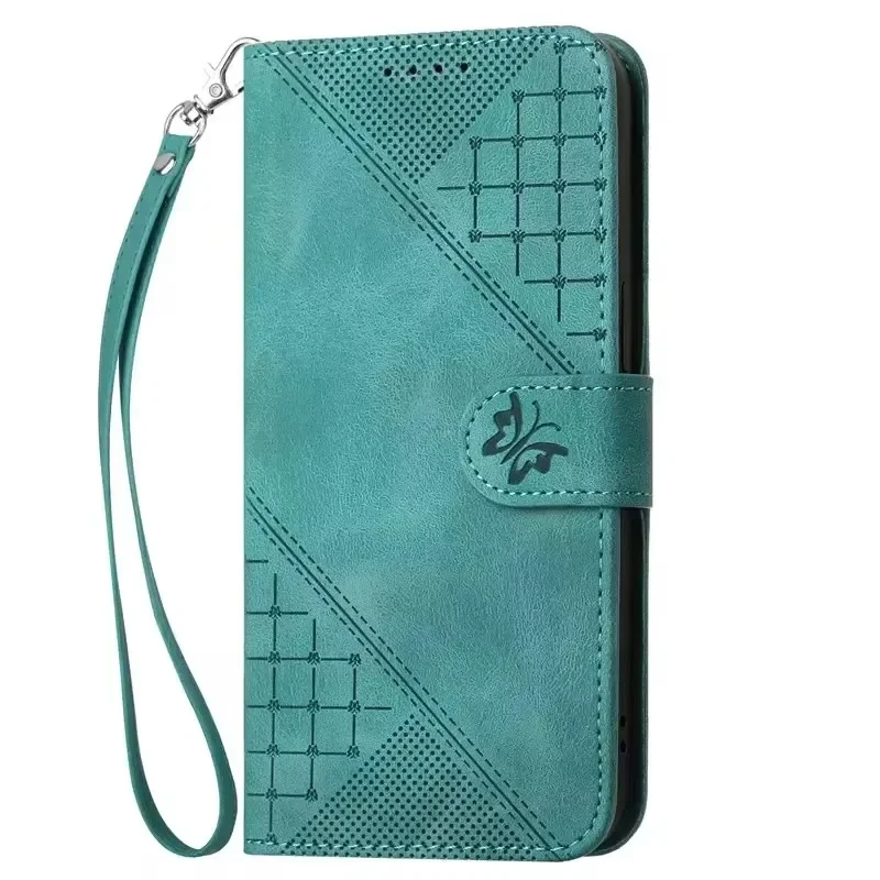 Floral Leather Wallet Flip Cover Phone Case with Card Slots