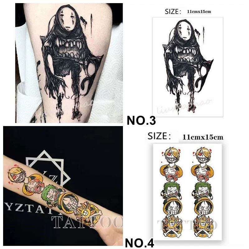 Tatuagens Temporárias Anime, Ás Dos Desenhos Animados, Bandeira Piratas,  Arte Corporal, Dedo Do Braço, Tatuagem Falsa Realista, Adesivo - AliExpress