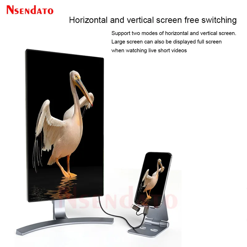 Mirascreen LD39 ̾ HDMI ȣȯ Ʈ ÷  TV ƽ  USB  C ̺, ÷ ÷ ̷ ȵ̵ TV 