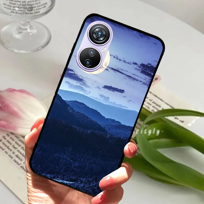 Animal Cartoon Soft Silicone Black Phone Case, 6.67 Premium Cover