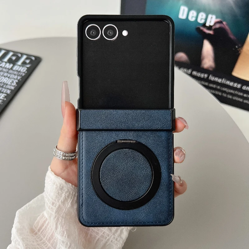 Premium Magnetic Rotating Leather Phone Case with Anti-Scratch Protection