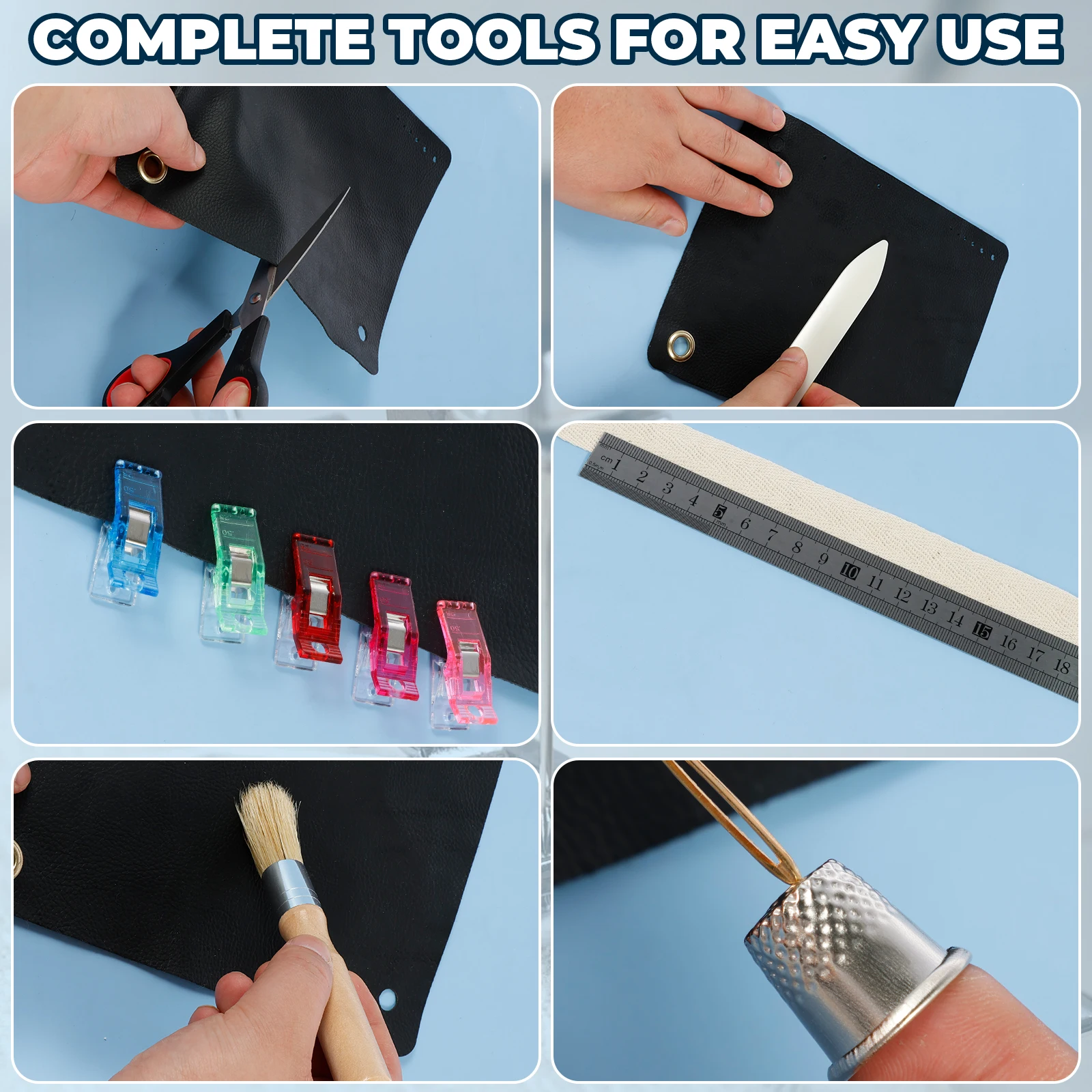 Tools Kit Sewing Craft Diy Working Book Tool Stitching Set Binding Needles Folder Bone Paper Supplies Repair Press Bookbinding