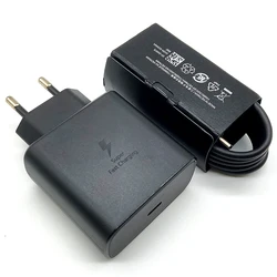 45W Super Fast USB - C Charger with EU Adapter - Black EU and Cable