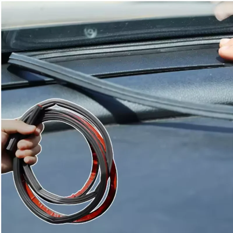 Triple-Layer Soundproof Door Seal Strips for Cars - Weatherproof Rubber Strips (Multiple Lengths Available)