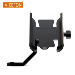 Premium Aluminum Alloy Motorcycle & Bicycle Phone Holder - Universal Navigation Mount (Type B Black)