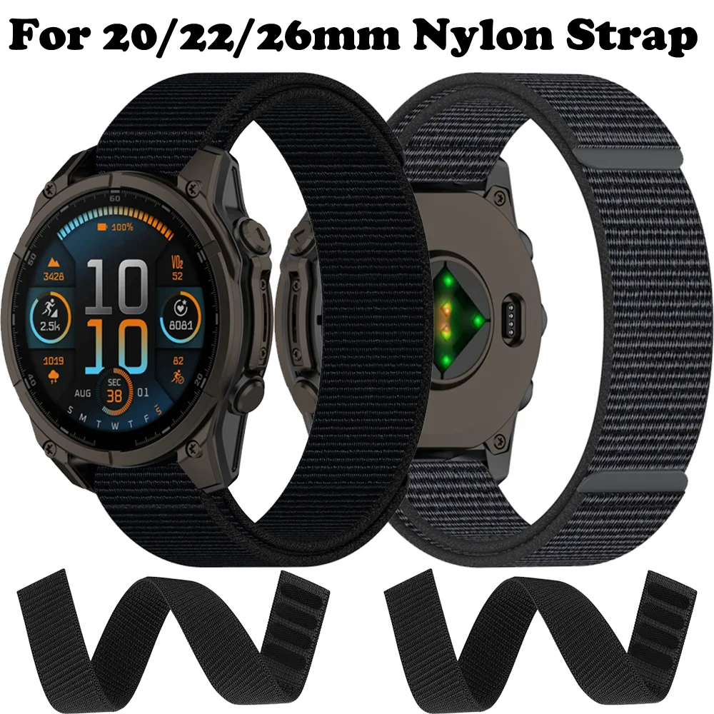 Enhanced Nylon Loop Quick Fit Band Strap - Durable and Adjustable Watch Accessory