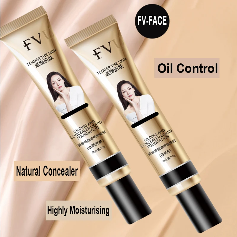Liquid Foundation AV Foundation Kit Acne Concealer FV Base Cream Waterproof  Long-lasting Oil Control Maquillaj Korea Makeup - AliExpress
