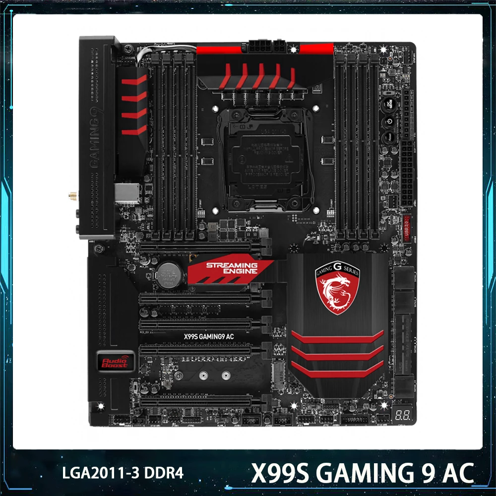 X99S GAMING 9 AC для Msi LGA2011-3 USB3.0 DDR4 128G SATA3 * 10 M.2 |