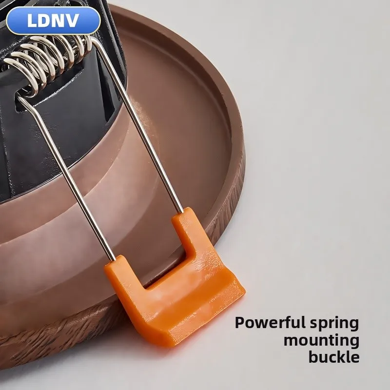 Led 레트로 통 매입형 호두 나뭇결 눈 보호 침실 천장 조명 천장 조명 통 LDNV