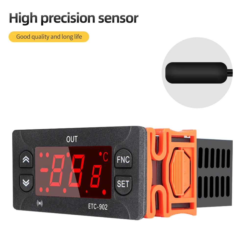 Digital Temperature Controller ETC-902 12V 24V 110V, Thermostat Thermoregulator