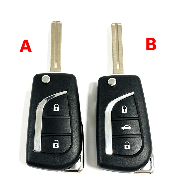 Toyota Camry Hilux Corolla flip remote 2018+ car key fob 433MHz H/8A chip 12BFR-01 replacement 1