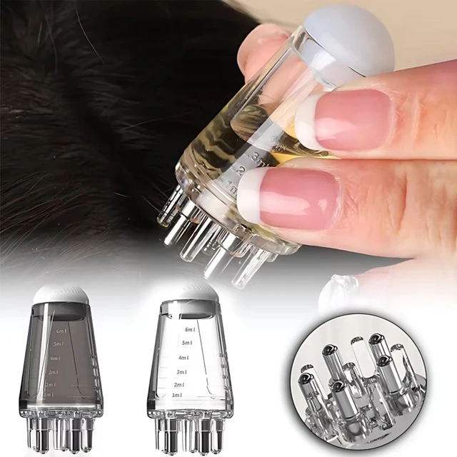 Scalp Applicator Liquid Comb Portable Mini Massage Comb Essential Oil Liquid Guiding Massager Anti Hair Loss Scalp Care Tools