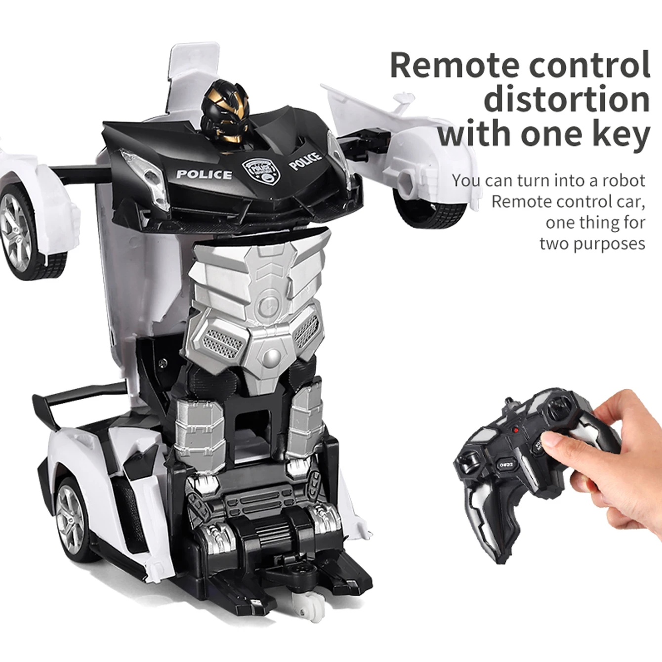 2-in-1 remote control car - transforming robot, the best choice of Birthday Christmas gift toys for boys and girls 5