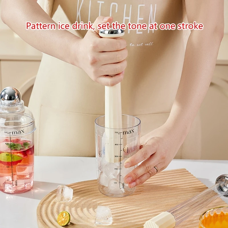 Multifunctional Plastic Crushed Ice Hammer Cocktail Swizzle Muddler