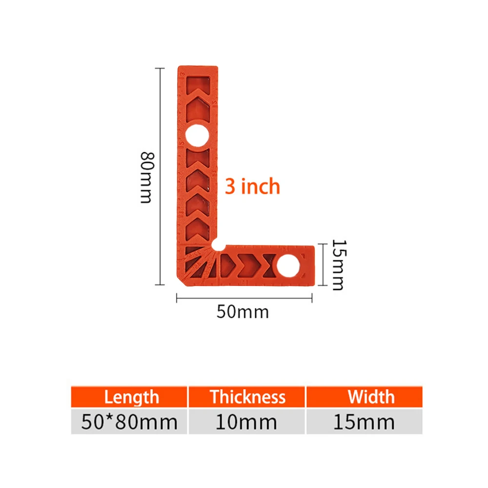 90 Degree L-shaped Right Angle Fixing Clip with scale Auxiliary Fixture Position