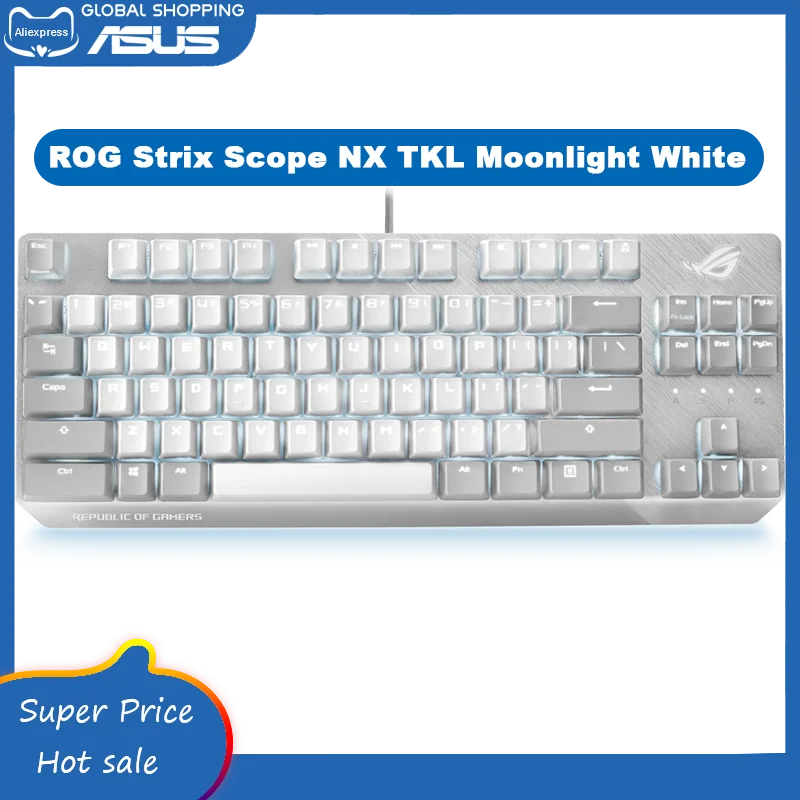 Asus ROG Strix Scope NX TKL Moonlight White Wired Mechanical RGB