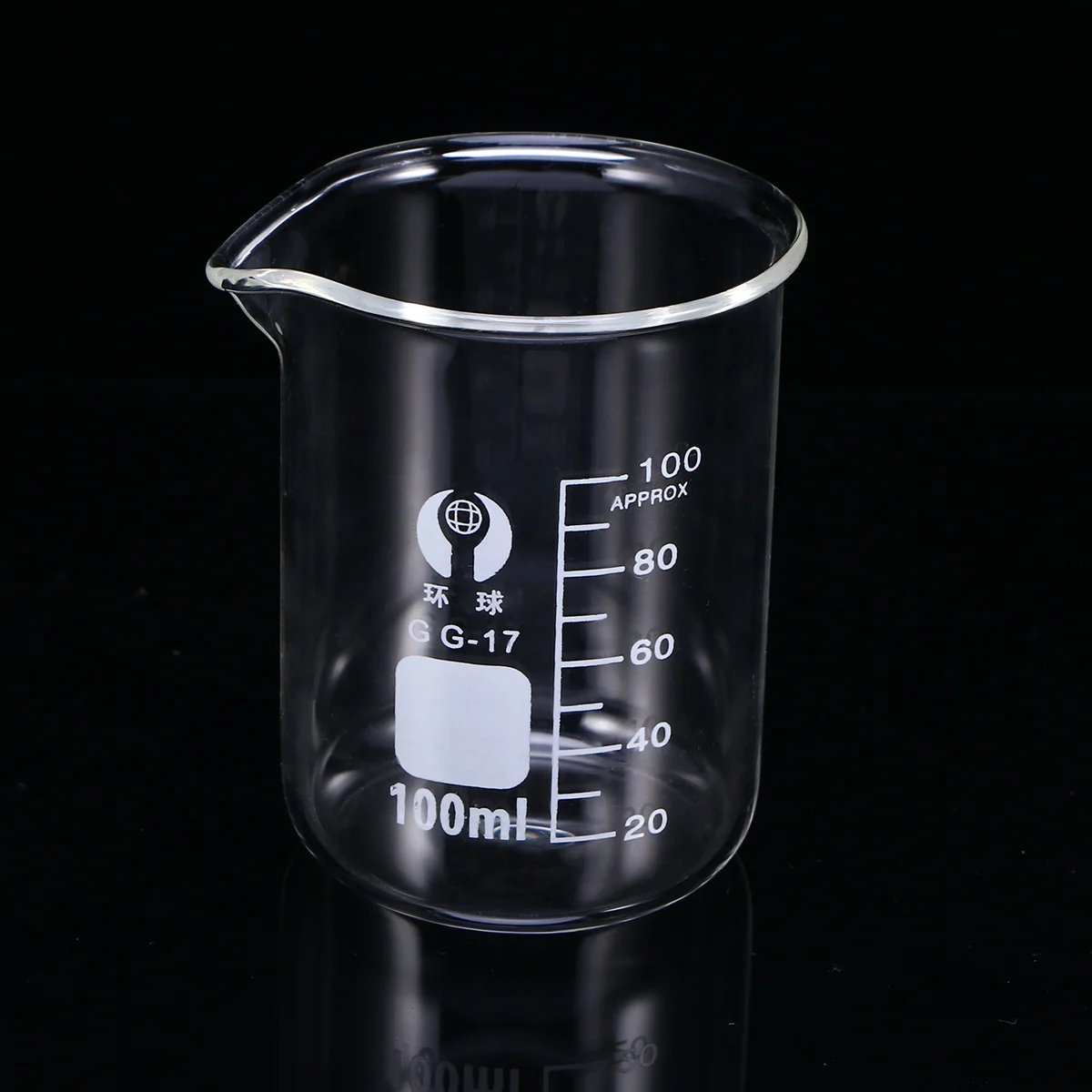 

Glass Beaker- 100ml Premium Graduated Measuring Cup High- Precise Beaker Glassware Tool for Student Experiment,, Chemistry