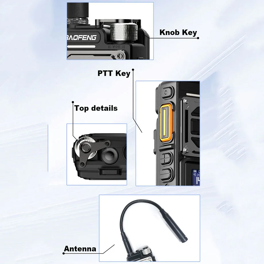 BAOFENG UV-25L Walkie Talkie High Power 50KM 136-520MHz Outdoor Portable Two Way Radios 999 Channels 2023 New Arrival Interphone 4