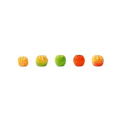 Vibrant Orange Decorative Car Ornaments - Cute Dashboard Accessories (Orange)