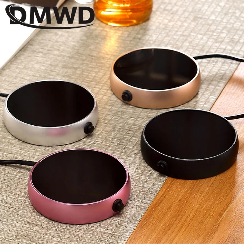 DMWD Mini Electric Hot Plate Portable Heating Cup Pad Thermostat Base Coaster Tea Warmer Water Heater Milk Heat Preservation Pad 4