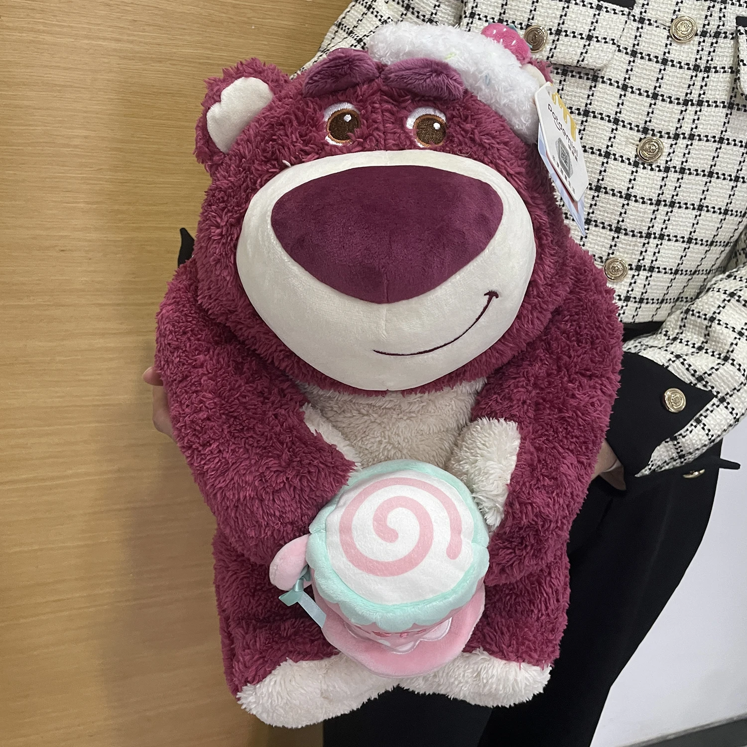 thumbnail image 1 of Muñeco de peluche de dibujos animados de Mickey Minnie Lotso, ángel de Stitch de Disney 100% genuino de alta calidad, juguete para niños, regalo de cumpleaños y Navidad, 1 of 5